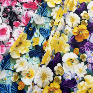 Tela de Viscosa 100% Rayón, Tejido con Estampado Floral, Diseño Digital, Material para Prendas - Product Image 1