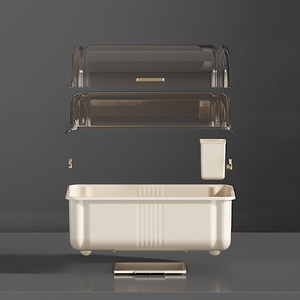 Nhà bếp hộ gia đình lư<span class=keywords><strong>u</strong></span> trữ dao kéo hộp đa chức năng container với nắp để lư<span class=keywords><strong>u</strong></span> trữ các món ăn cống Tủ lư<span class=keywords><strong>u</strong></span> trữ hộp - Product Image 3