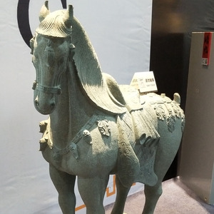 Statue de cheval en pierre de granit et de <span class=keywords><strong>jade</strong></span> antique sculptée à la main de style dynastie Tang chinoise pour jardin extérieur à vendre - Product Image 6