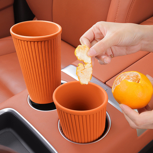 Poubelle de voiture en silicone étanche pour porte-gobelet, bac de rangement pour <span class=keywords><strong>parapluie</strong></span>, anti-fuite, multi-usage, pour <span class=keywords><strong>BMW</strong></span> Toyota Honda - Product Image 1