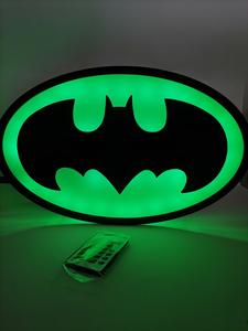 Lámpara Decorativa <span class=keywords><strong>de</strong></span> 40 CM para el Hogar, Luz Nocturna Colorida <span class=keywords><strong>de</strong></span> la <span class=keywords><strong>Liga</strong></span> <span class=keywords><strong>de</strong></span> la Justicia, Batman, Luz LED Ambiental <span class=keywords><strong>de</strong></span> Pared con Control Remoto - Product Image 4