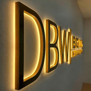 Letrero LED Personalizado para Interiores, Letrero LED 3D Personalizable con Letras de Canal Retroiluminadas - Product Image 1