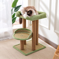 Arbre à chat 3 niveaux peu encombrant avec condo pour chat et griffoir en sisal – Vente en gros