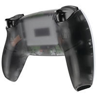 EXtremeRate Coque Arrière de Remplacement Transparente Noire pour Manette PS5 Playstation5