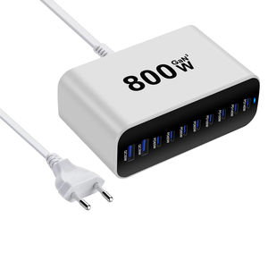 Base de Carga Rápida de Escritorio USB-C USB-A de 10 Puertos y 800 W PD 3.1, Soporte de Carga GaN para Teléfono Móvil, Computadora Portátil, PC, Tabletas - Product Image 5