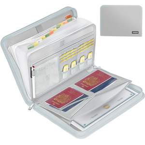 Organizador de Archivos Expandible con Cremallera de <span class=keywords><strong>12</strong></span> Bolsillos YIHUAXING, Almacenamiento de Documentos con Pestañas Ignífugo, Carpeta A4 Práctica - Product Image 1