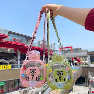 1000ML dessin animé ours verre tasse à café créatif mignon Animal eau tasse drôle jus tasse en plastique - Product Image 2