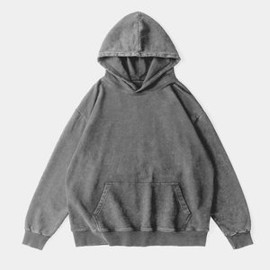 Sweat à capuche uni de haute qualité, bien conçu, super doux, premium, épais, personnalisé, coupe ample - Product Image 3