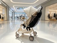 Siège hamac double pour poussette, fixation pour bébé et tout-petit, siège supplémentaire pour poussette double avec sac en filet