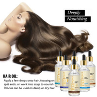 Minyak Esensial Perawatan Rambut ShangMei Organic Keratin Coconut Tea Tree Oil yang Menutrisi dan Melembapkan untuk Akar Rambut yang Kuat, Mengatasi Rambut Kusut dan Bercabang