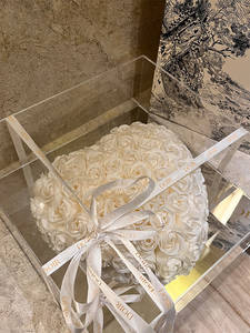 Cadeau d'anniversaire pour fille, meilleure amie, <span class=keywords><strong>rose</strong></span> éternelle haut <span class=keywords><strong>de</strong></span> gamme, coffret cadeau, bouquet fait main, petite amie, Saint-Valentin, Noël - Product Image 5