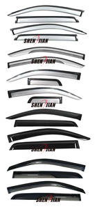 Protector de Ventana de Dos Tonos Negro Cromado Personalizado, Visera para <span class=keywords><strong>Puerta</strong></span> de Auto, Visera para Lluvia, Visera para <span class=keywords><strong>Sol</strong></span> para Accesorios HILUX <span class=keywords><strong>VIGO</strong></span> REVO - Product Image 4