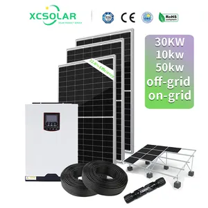 Tecnologia prezzo all'ingrosso 5000 watt Inverter ibrido pannelli solari fotovoltaici e batteria 5Kw sistema di energia solare