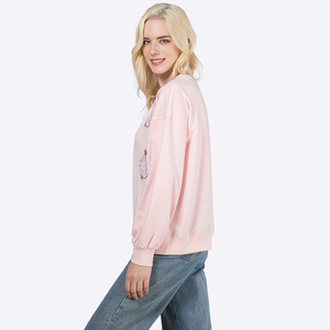Logo personnalisé Vente en gros <span class=keywords><strong>Pull</strong></span>-over <span class=keywords><strong>de</strong></span> créateur avec broderie pailletée <span class=keywords><strong>de</strong></span> <span class=keywords><strong>Noël</strong></span> pour femmes Sweat-shirt à capuche surdimensionné Fabricants - Product Image 3