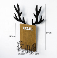 Étagère murale flottante carrée en fer à un seul niveau, durable, de Wekis Wholesale, design flexible, emballage en boîte, décoration de salon en bois