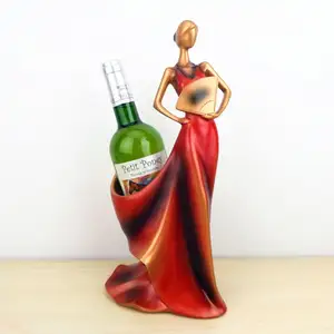Винная стойка, модное украшение для гостиной и бара, украшение для вина, современный креативный женский винный держатель из смолы