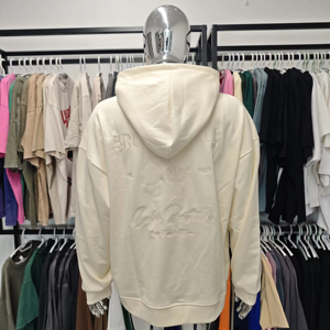 เสื้อฮู้ดแฟชั่นสตรีทแวร์สุดหรู ผ้าฝ้าย พิมพ์ลายปักโลโก้ตามสั่ง แบบยูนิเซ็กส์  ไม่มีลาย - Product Image 6