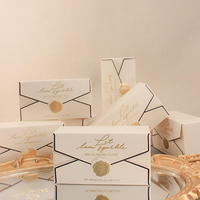 Boîte à bonbons de mariage de luxe recyclable et adaptée aux aliments, en forme d'enveloppe, boîte cadeau