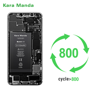 Kara Manda Batterie de téléphone portable longue durée pour <span class=keywords><strong>IPhone5</strong></span> 5s 6 6s 7 8 Plus X Xr Xs 11 12 13 14 15 Pro Noir pour IPhone Stock - Product Image 3