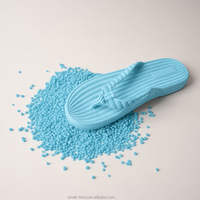 Granulés de PVC souple en mousse légère pour semelles de tongs et sandales, absorption des chocs, indice de dureté Shore A 55