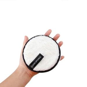 Éponge à maquillage en microfibre réutilisable et <span class=keywords><strong>lavable</strong></span>, lingettes démaquillantes, serviette nettoyante pour le visage, disques doux, double couche - Product Image 4