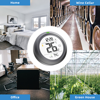 Termometer-Higrometer Pintar BT PT19DB untuk Ruangan, Kantor, Penyimpanan Makanan, Rumah Kaca
