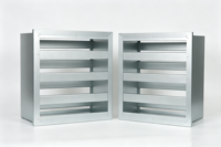 Filtre à air haute efficacité de type V à bride unique, rotatif, H13 H14, pour système de ventilation de salle blanche CVC