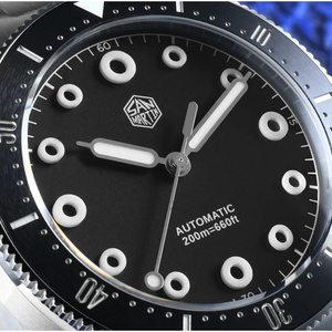 San Martin SN0142 Montre de plongée pour homme au design original, nouvelle collection, 39,5 mm, YN55, montres mécaniques automatiques, saphir, étanche 200 m, luminescente - Product Image 4