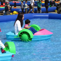 Pédalo en carton pour enfants, bateau à rames en plastique, matériau HDPE, petite pagaie manuelle, usage résidentiel et scolaire, capacité 100 kg