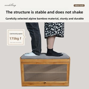Modern Home Entrance Integrated Shoe Cabinet <strong>Seating</strong> Multifunctional Entryway Shoe <strong>Bench</strong> <strong>with</strong> Soft <strong>Cushion</strong> for Living Room - Product Image 4