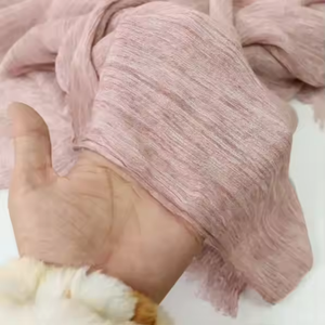 2025 nouveau haut de gamme texturé coton rayonne Hijab rayonne froissé châle moins cher femmes musulmanes - Product Image 5