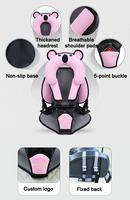 Gilet de sécurité personnalisé pour enfants avec coussin de soutien pour la tête, pour voiturettes de golf et karts