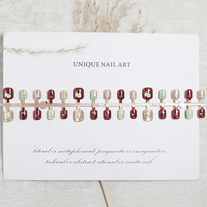 <span class=keywords><strong>Uñas</strong></span> Postizas con Estampado de Gato, 30 Piezas, <span class=keywords><strong>Uñas</strong></span> <span class=keywords><strong>Cortas</strong></span> Cuadradas con Gatito y Cuadros, Puntas de <span class=keywords><strong>Uñas</strong></span> Acrílicas Reutilizables para Uso Diario - Product Image 3