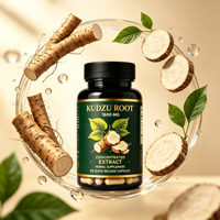 60 capsules de complément alimentaire à base de plantes de racine de Kudzu, sans conservateurs, pour 30 jours