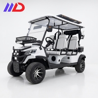 Voiturette de golf électrique robuste 72V 4 places, autonomie longue portée 80-100 km, pour clubs de golf, parcs industriels, patrouille et transport