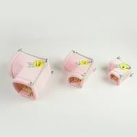 Jouet Tunnel amovible confortable pour petits animaux chaud cobaye cachette maison lapin Tube hamac petits animaux Cage accessoires