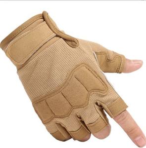 Wholesale Fitness Breathable Non <b>Slip</b> Ventilated Weight Exercise Sports Workout Racing Tactical Gym <b>Half</b> Finger Polyester Gloves - Product Image 6