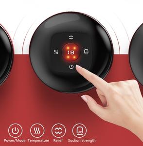 Máquina de ventosas eléctricas con luz roja y control remoto para masaje corporal y terapia de celulitis, diseño seguro - Product Image 2