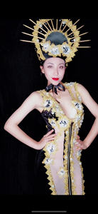 Disfraz de diosa del sol, vestido de una pieza para mujer, Song DjDs, equipo de baile, <span class=keywords><strong>Gogo</strong></span> - Product Image 4