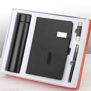 Agenda personalizada de lujo A5 negra 2021 con <span class=keywords><strong>descuento</strong></span> para clientes VIP de negocios, con juego de regalo de cuaderno con taza de vacío y bolígrafo - Product Image 1