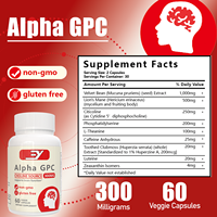 Capsules d'acide alpha-lipoïque GMP 300 mg, extrait végétal (60 capsules), sans OGM, sans gluten, améliore la mémoire, complément pour le sommeil pour adultes