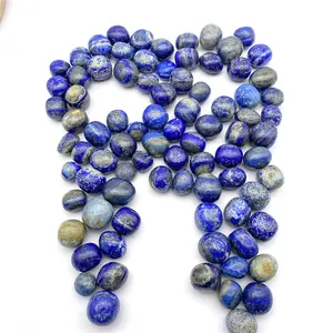 Wholesale Natural Crystal Stones Lapis Lazuli Tumbles Polished Crystal Palm Healing Stone Lapis Lazuli For Decoration
