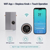Chauffe-eau électrique instantané intelligent en acier inoxydable 220V à circuit d'eau latéral sans réservoir pour salle de bain et cuisine commerciales