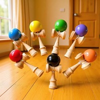 Kendama en bois poli de haute qualité, jouet japonais d'adresse, jeu de compétition, entraînement de la coordination œil-main, DIY amusant pour les enfants