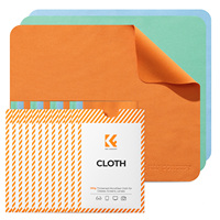 Chiffon de nettoyage pour lentilles K&F CONCEPT MC01, lavable et réutilisable, en microfibre haute densité, pour lunettes, objectifs d'appareil photo, nettoyage d'écrans