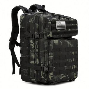 Mochila Táctica Oxford 900D de 45L con Sistema Molle para Senderismo y Camping, MOQ Bajo, OEM - Product Image 3