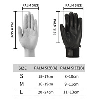 Gants de ski personnalisés OEM ODM en cuir de chèvre imperméable avec paume antidérapante en PU HIPORA – Vente en gros