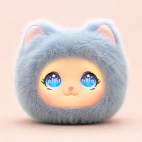 Peluche interactive chat AI parlant, lumineuse, avec oreilles de chat, unisexe, pour enfants, cadeau