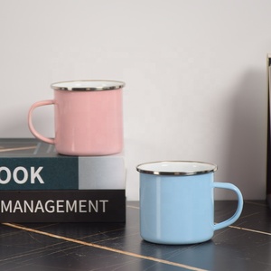 Camping extérieur thé 12cm Design classique Logo personnalisé rétro automne tasse en céramique 350ml épaissi Portable café automne tasse cadeau - Product Image 3