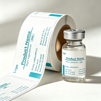 Étiquettes autocollantes en vinyle PVC résistantes à la chaleur, imperméables, à adhérence forte, personnalisées, pour flacons/bouteilles de 2 ml/3 ml/10 ml